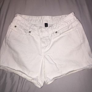 Gap White Jean Shorts
